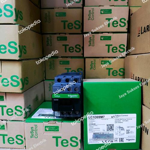 Jual LC1D09M7 Kontaktor Contactor 3Phase 9A Schneider LC1D 09M7 220VAC ...