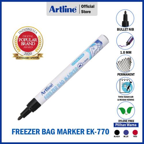 Jual SPIDOL ARTLINE FREEZER BAG PERMANENT MARKER EK770 Black Jakarta Timur lapak atk