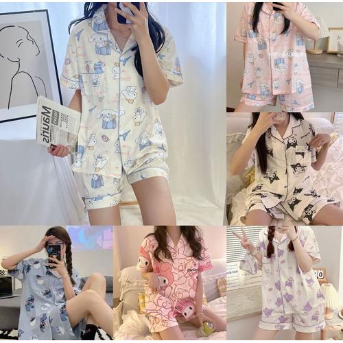 topstore piyamapajamas baju tidur katun jpgpp lilo stitch awan fit to xl