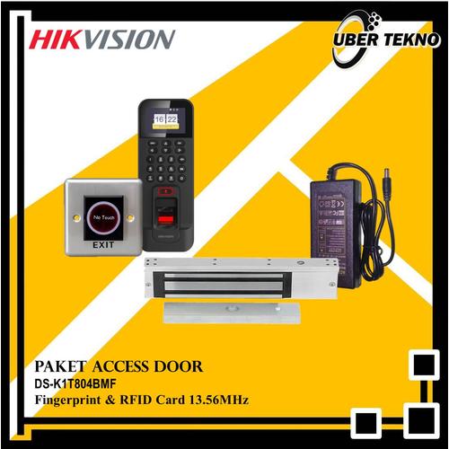 Jual Paket Access Door Fingerprint RFID 13.56MHz Hikvision DSK1T804BMF