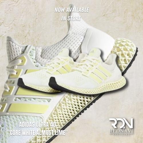 adidas ultra 4d core white almost lime
