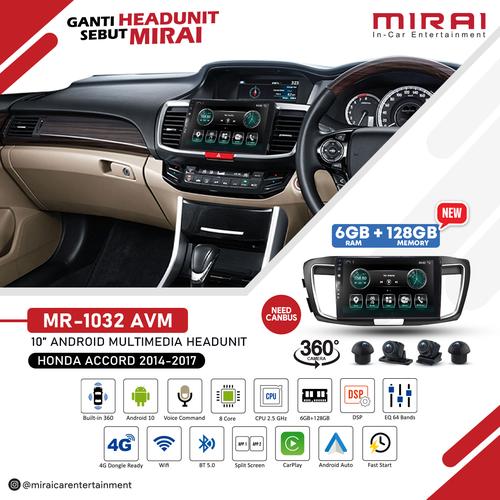 Jual Headunit Android HONDA ACCORD 2014-2017 MIRAI AVM Kamera 360 6 ...