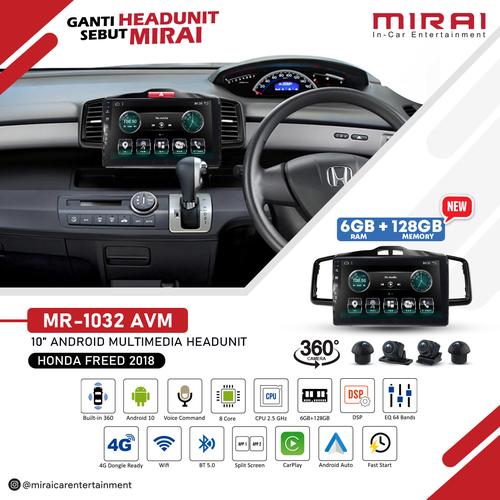 Jual Headunit Android HONDA FREED 10 INCH MIRAI AVM Kamera 360 6/128Gb ...