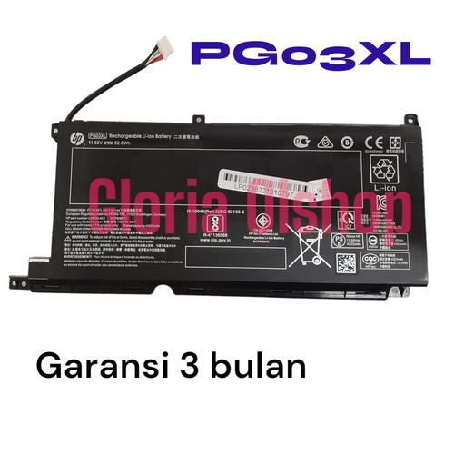 PG03XL - Batería Para Portátil HP Pavilion Gaming 15-DK 15-dk0020TX 15-dk0021TX 15