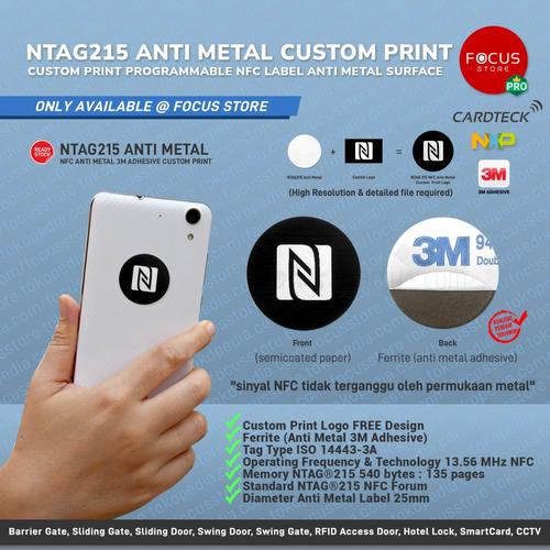 Cartes NFC NTAG215 Rondes Anti-métal - Lot De 30, 25mm, Mémoire 504 Octets, Programmable Avec Smartphone