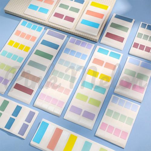 Sticky Note Half Jual Memo Sticky Notes Index Marker Aesthetic Half Transparan 6 Warna ...