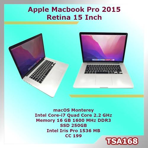 Apple MacBook Pro 2015 Intel Core i7 Ram 16GB SSD 250GB 15 inch di Tsa168  Tokopedia