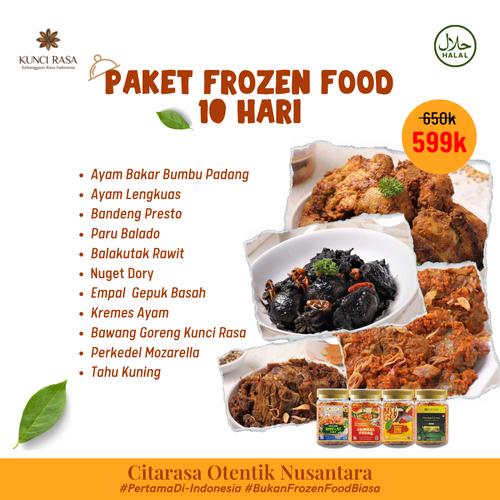 Jual PAKET FROZEN FOOD 10 HARI // MAKANAN KHAS INDONESIA // MAKANAN