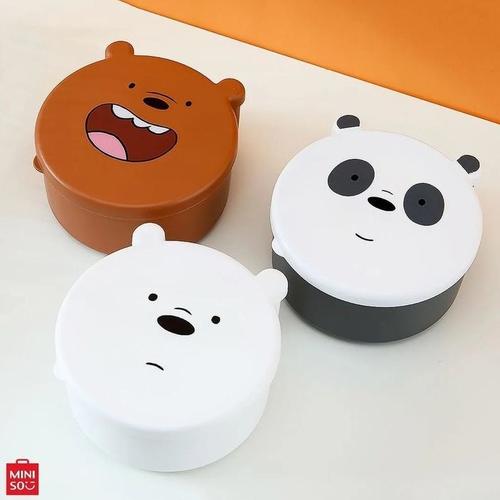 Jual MINISO Tempat Makan Tingkat Lucu - We Bare Bears Food Container ...