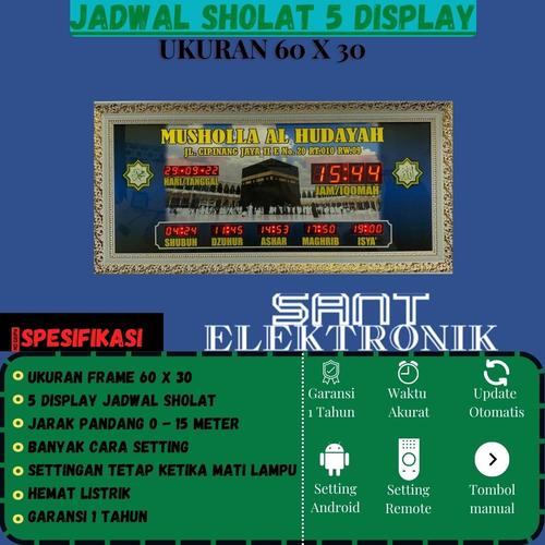 Jual Jam digital Waktu Solat Jam Digital Masjid Jam Waktu Solat 5