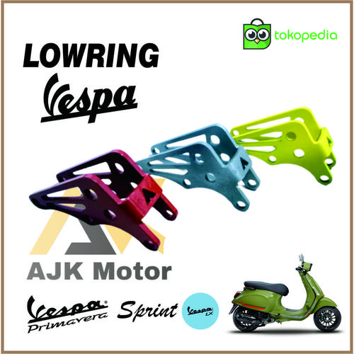 Jual LOWERING KIT VESPA PRIMAVERA SPRINT S LX PEMENDEK VESPAMATIC
