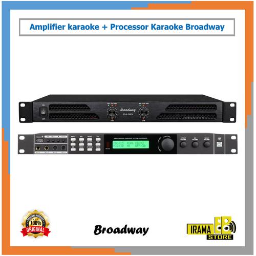 Jual Paket Amplifier DA 300 dan Processor Karaoke Broadway LX800 Kota