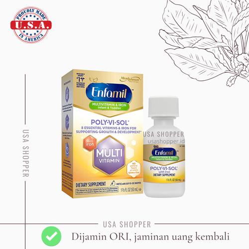 Jual [ORI USA] Enfamil Baby Multivitamin With Iron Vitamin D3 With