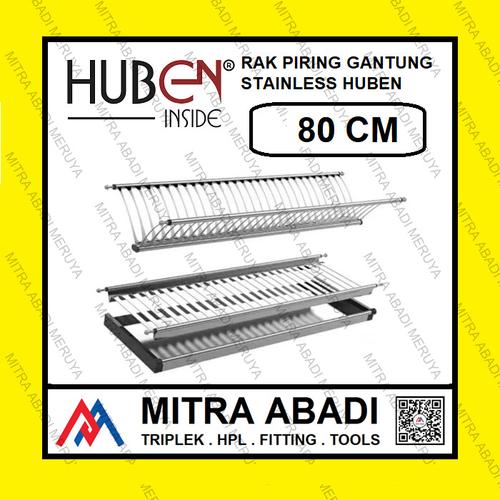 Jual Rak Piring Gantung HUBEN 80cm 80 cm Stainless Steel Dish Rack ...