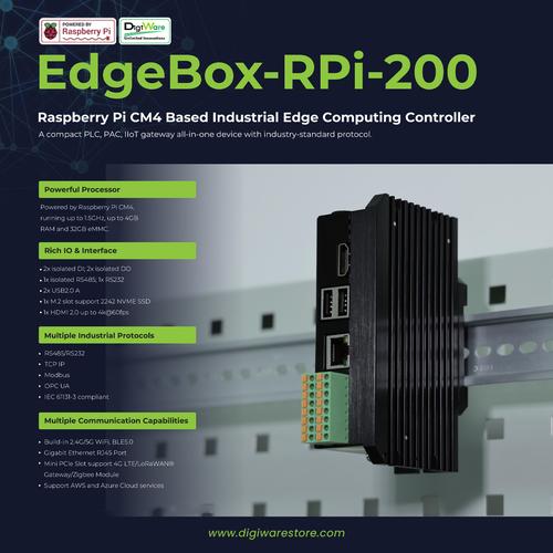 Jual EdgeBox RPi 200 Industrial Edge Controller 2GB RAM 8GB eMMC WiFi