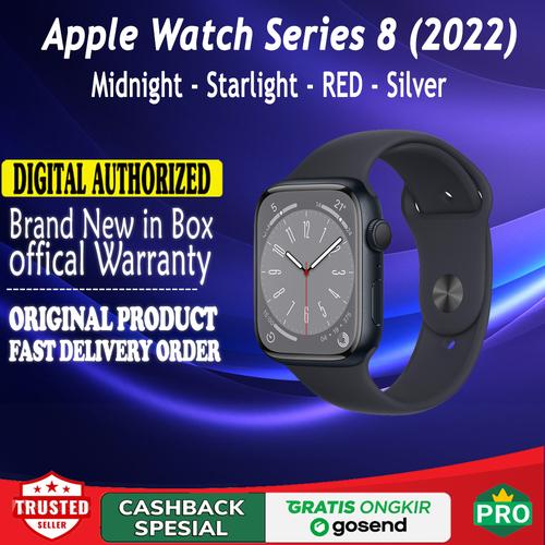 Jual Apple Watch Series 8 2022 41mm 45mm Silver Starlight Midnight Red