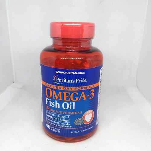 Jual Puritan's Pride Omega 3 Fish Oil 950 mg one per day 90 softgel
