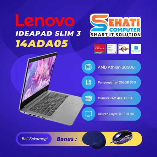Jual LENOVO IDEAPAD SLIM 3 14ADA0581W0 AMD Athlon 3050U RAM 4GB