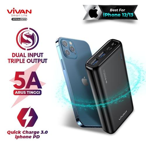 Gambar POWERBANK VIVAN VPB-A20 20.000MAH 22.5W PD QUICK CHARGE 3.0 VPBA20 dari PojokITcom Pusat IT Comp Kota Surabaya Tokopedia