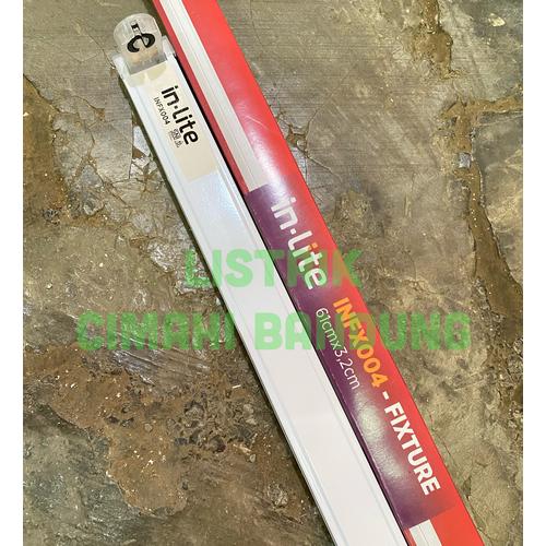 Jual kap lampu tl T8 60cm | rumah lampu | kap tl led | INLITE INFX004 ...