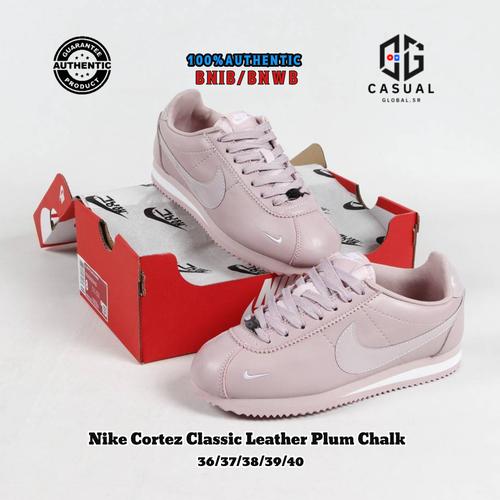 nike cortez plum chalk