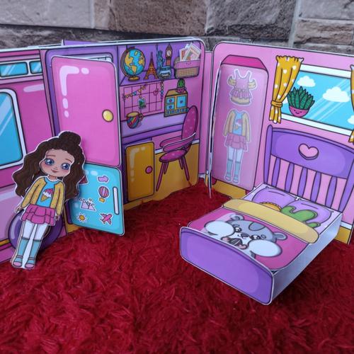 Promo Paper doll house book mobil van paper mainan bp Sudah dirakit