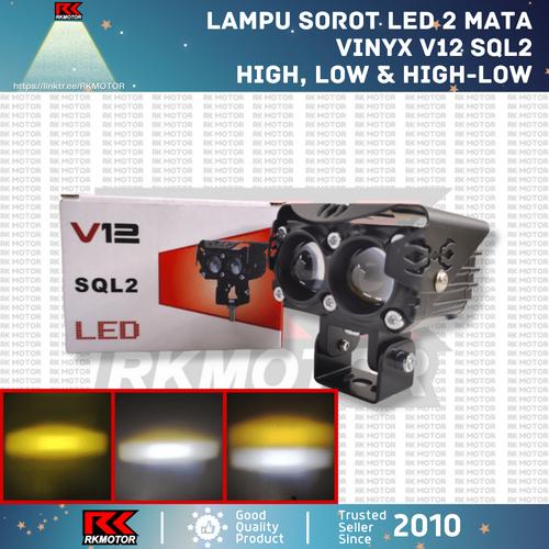 Promo Lampu Tembak Sorot LED Laser Gun 2 Mata D2 Motor Mobil Vinyx V12