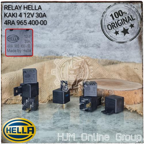 Jual RELAY KAKI 4 12V 30A HELLA RELAY KLAKSON HELLA Jakarta Pusat