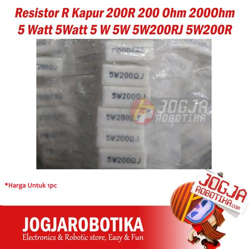 Résistances Carbone 200 Ohms 1/4 Watt - Tolérance 5%, Lot De Composants électroniques