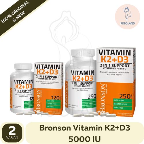 Jual Bronson Vitamin D3 5000 IU K2 & MK 7 Imunitas Suplemen Immune