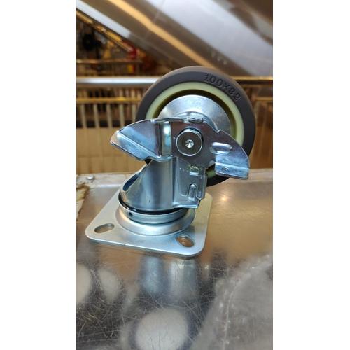 Jual Roda Trolley Roda PU Medium Duty Hammer Caster 4