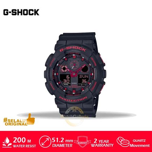 Casio G-Shock GAS100BNR-1A E GAW100BNR-1A | Orologio Uomo In Resina Nera | Cassa 55,1x52,5x16,7 Mm