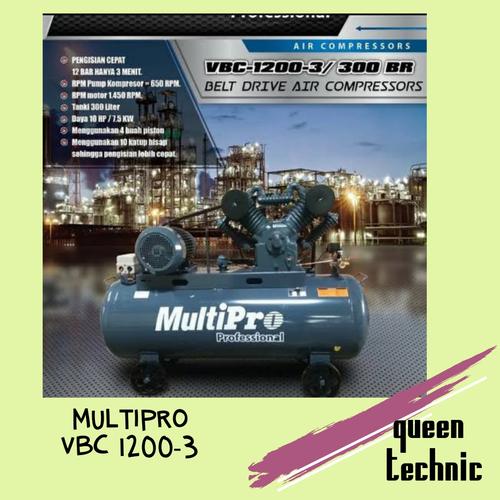 Jual Multipro VBC 1200-3 10HP Kompresor 3Phase 300L Kompresor Udara 12 ...