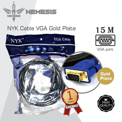 Gambar kabel vga 15m gold plated NYK dari PojokITcom Pusat IT Comp Kota Surabaya Tokopedia