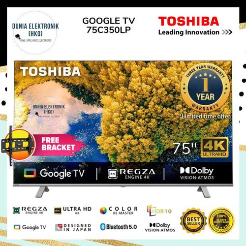 Promo TOSHIBA 75C350LP SMART TV 75 INCH GOOGLE TV UHD 4K HDR toshiba ...