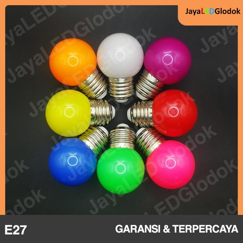 Jual Bohlam Lampu Hias LED 3 Watt E27 Warna Warni Merah Kuning Hijau
