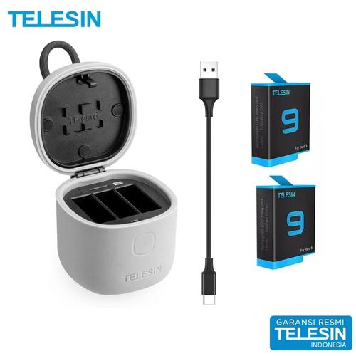 Usb To Usb C Gopro Hero Battery TELESIN Triple Set Battery