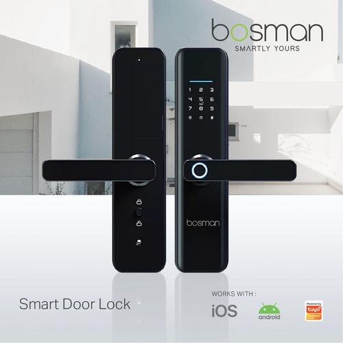 Promo Bosman Smart Door Lock Wifi Smart home Doorlock IoT Cicil