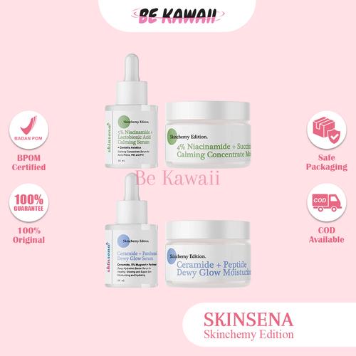 Jual SKINSENA SKINCHEMY EDITION SERUM & MOISTURIZER NIACINAMIDE CERAMIDE CERAMIDE Serum