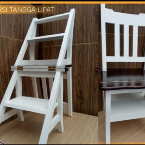 Jual kursi lipat kursi tangga kayu jat - Warna natural - Kab. Jepara ...