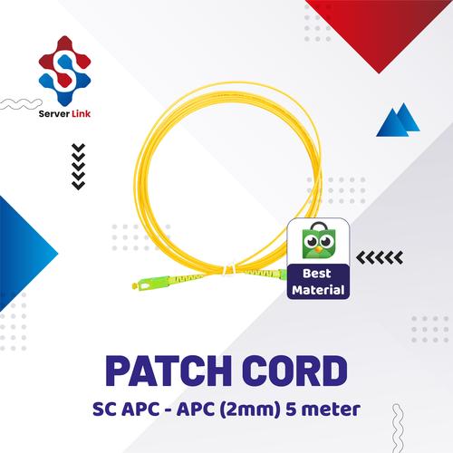 Jual Patch Cord Kabel SC APC-APC 2 mm 5 Meter Kabel Patch Cord Fiber ...
