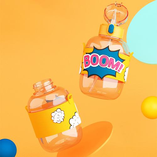 Jual KKV AIKESI Boom Drinking Bottle Botol Minum Plastik Dengan Tali Strap Kab Bekasi KKV 