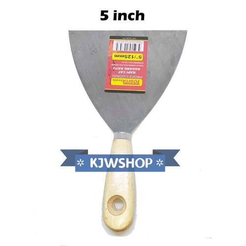 Jual Kapi Gagang Kayu 5 inch Kapi Kape 5 inch Scraper Gagang Kayu 5 ...