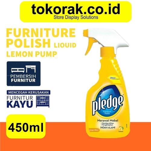 Jual PLEDGE PERAWATAN FURNITURE POLISH LIQUID PUMP 450 ML PEMBERSIH