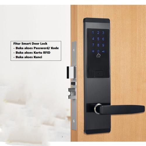 Jual Smart Door Lock [Kunci/Password/Kartu] Access Controll Elektrik ...