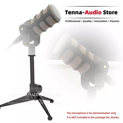 Jual Metal Tabletop Tripod Stand microphone dekstop adjustable shock