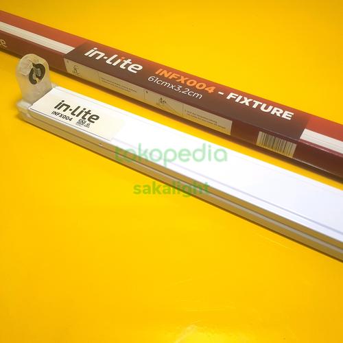 Jual KAP TL LED IN LITE T8 INFX004 60CM/KAP BALOK TL LED T8 INLITE ...