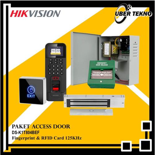 Jual Paket Access Door Hikvision DSK1T804BEF Fingerprint RFID 125KHz