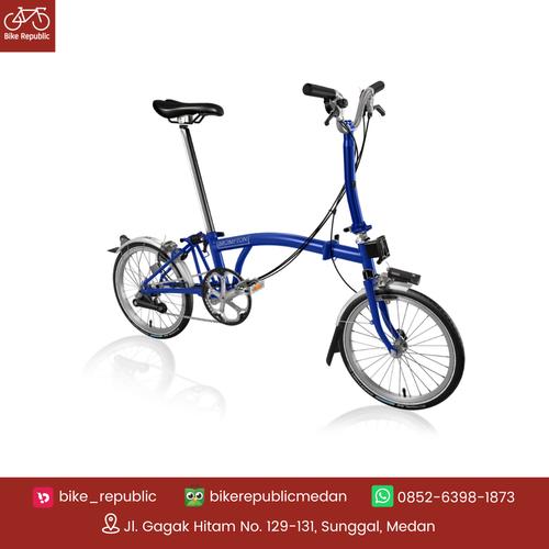 Jual Sepeda Lipat BROMPTON C-LINE M6L PICCADILLY BLUE CLOUD