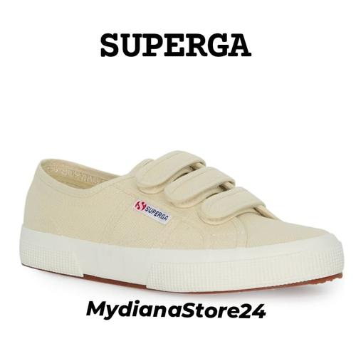 Jual Superga Women's 2750 COT3STRAPU BEIGE LT EGGSHELL-F